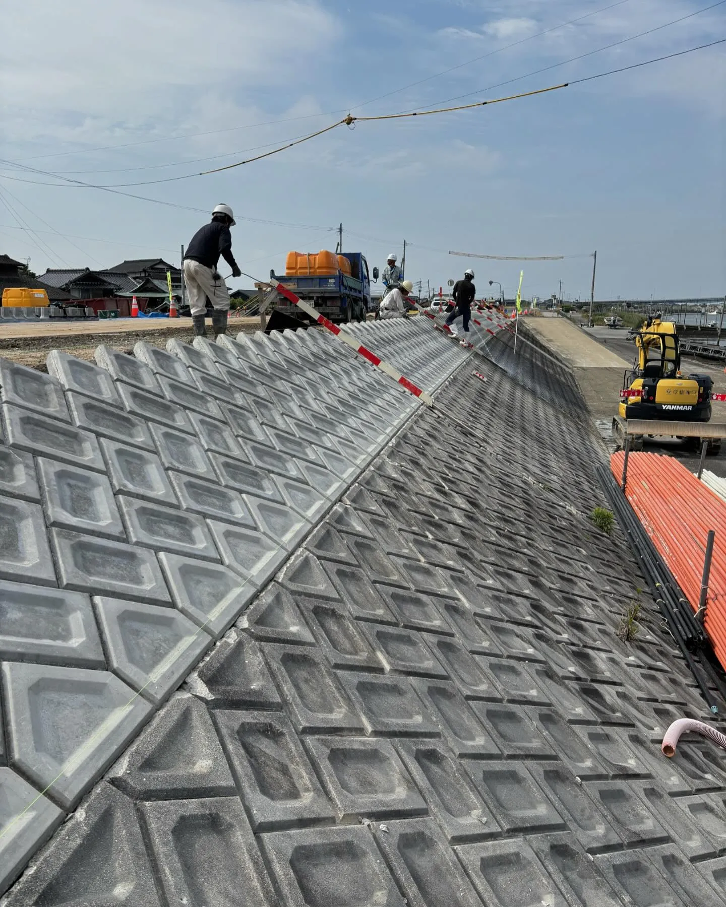 ブロック積み施行💪✨